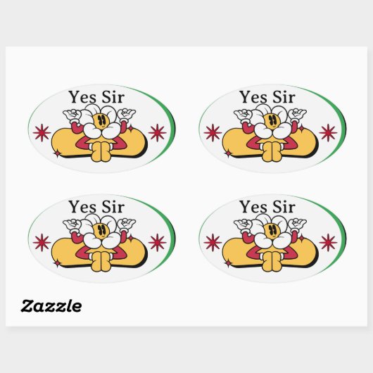 Cooker Said Yes, Sir Sticker – Funny Kitchen Quote (Blatt)