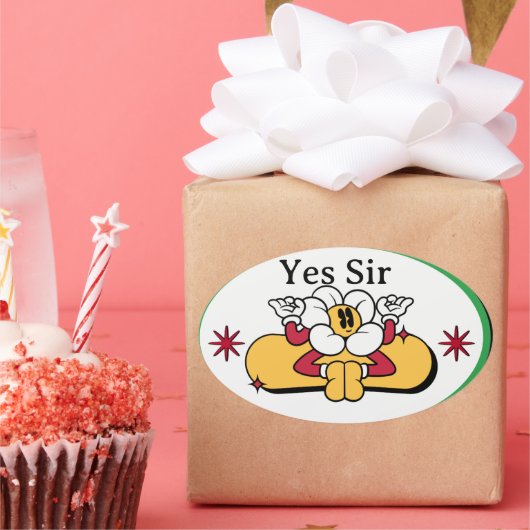 Cooker Said Yes, Sir Sticker – Funny Kitchen Quote (Party)