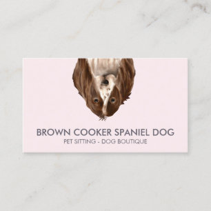 Cooker Spaniel Dog Visitenkarte