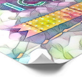 Cookeville, TN Cream City Neon signieren Wasserfar Poster (Ecke)