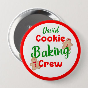 Cookie-Back-Crew Lustige Feiertagskochkunst indivi Button
