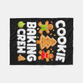 Cookie-Back-Crew Weihnachts-Gingerbread-Team Squad Fleecedecke (Vorderseite (Horizontal))