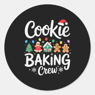 Cookie-Back-Crew Weihnachtsköche Festliches Weihna Runder Aufkleber