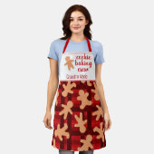 Cookie Backen Crew Buffalo Kariert Gingerbrot Mann Schürze (Getragen)