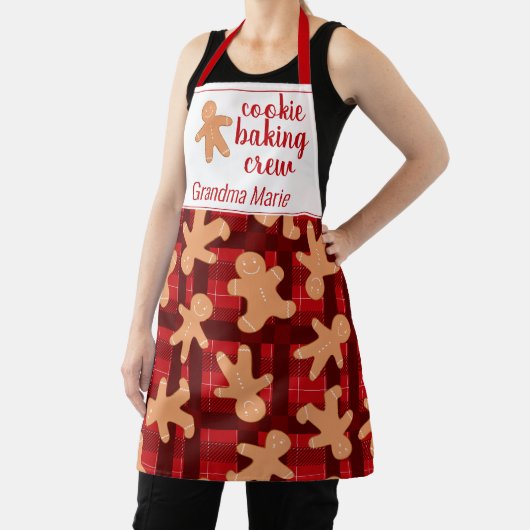 Cookie Backen Crew Buffalo Kariert Gingerbrot Mann Schürze (InSitu)