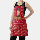 Cookie Backen Crew Gnome Red Gold Star Weihnachten Schürze (InSitu)