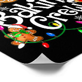 Cookie Backen Crew Kochen Lover Santa Xmas Ginger Poster (Ecke)