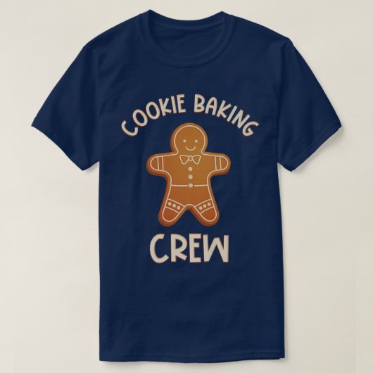 Cookie Backen Crew Lebkuchen Mann Matching T-Shirt (Design vorne)