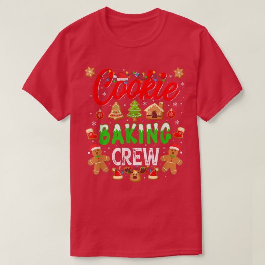 Cookie Backen Crew Lebkuchen Weihnachten 989 T-Shirt (Design vorne)
