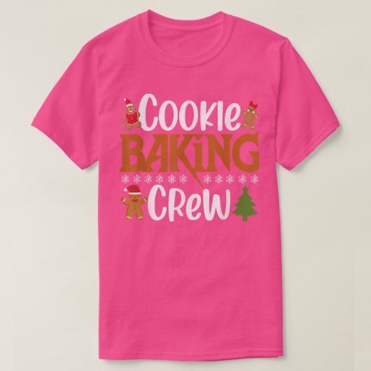 Cookie Backen Crew Pajama Funny Xmas Familie Match T-Shirt (Design vorne)