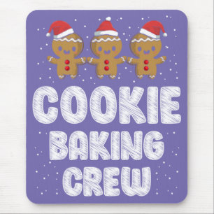 Cookie Backen Crew Shirt Weihnachten Familie Ginge Mousepad