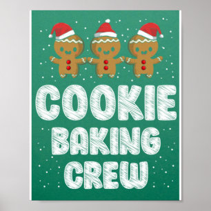 Cookie Backen Crew Shirt Weihnachten Familie Ginge Poster