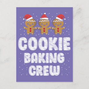Cookie Backen Crew Shirt Weihnachten Familie Ginge Postkarte