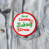 Cookie Backen Crew Spaß Urlaub Kochen individuell Button (Beispiel)