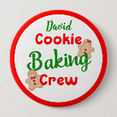 Cookie Backen Crew Spaß Urlaub Kochen individuell Button (Vorderseite)