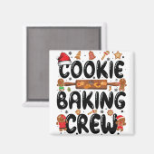 Cookie Backen Crew Weihnachten Lebkuchen Te Magnet (Vorderseite/Rückseite)