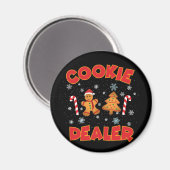 Cookie Backen Crew Weihnachten Magnet (Vorderseite/Rückseite)