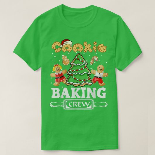 Cookie Backen Crew Weihnachten Weihnachtszeit T-Shirt (Design vorne)