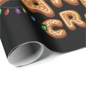 Cookie Backen Crew Weihnachts Weihnachtsmannschaft Geschenkpapier (Rolleneckpunkt)