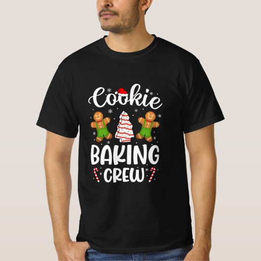 Cookie Backen Crew Weihnachtsgeschenk T-Shirt (Vorderseite)
