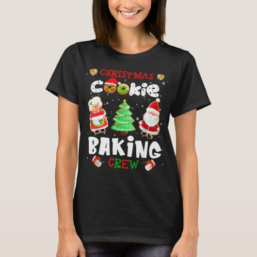 Cookie Backen Crew Weihnachtsgeschenk T-Shirt (Vorderseite)