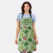 Cookie Backen Crew Weihnachtsmuster Custom Schürze (Getragen)