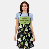 Cookie Backen Crew Winter Weihnachtsmuster Custom Schürze (Getragen)