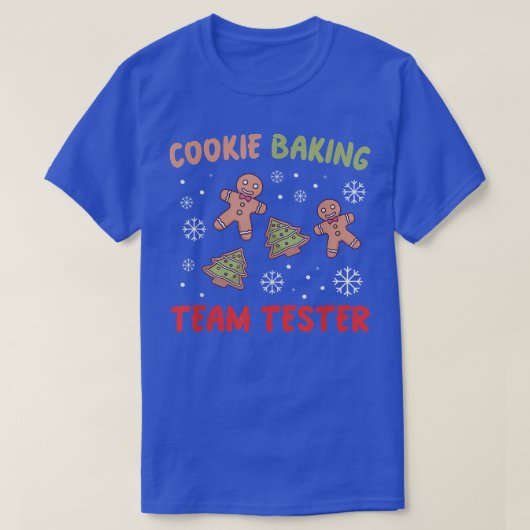 Cookie Backteam-Tester Gingerbread Funny Christ T-Shirt (Design vorne)