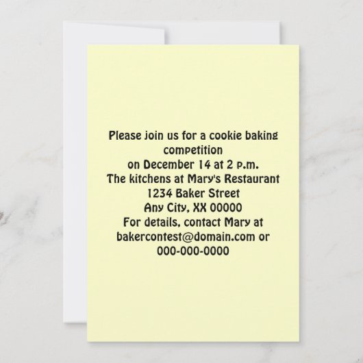 Cookie-Backwettbewerb Einladung (Rückseite)