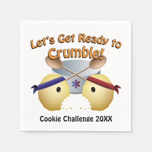 Cookie-Backwettbewerb Serviette (Vorderseite)