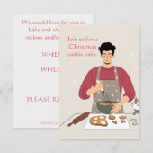 COOKIE BAKE INVITE SAVE THE DATE (Vorne/Hinten)