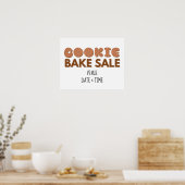 Cookie Bake Sale-Zeichen, Fundraising-Poster Poster (Küche)