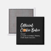 Cookie Baker Definition Funny Christmas Baking  Magnet (Vorderseite/Rückseite)