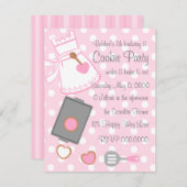 Cookie Baker Einladung (Vorne/Hinten)