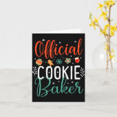 Cookie Baker Funny Christmas Couples Matching Karte (Gelbe Blume)