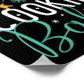 Cookie Baker Funny Christmas Couples Matching Poster (Ecke)