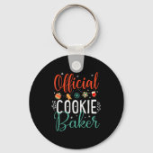 Cookie Baker Funny Christmas Couples Matching  Schlüsselanhänger (Vorderseite)