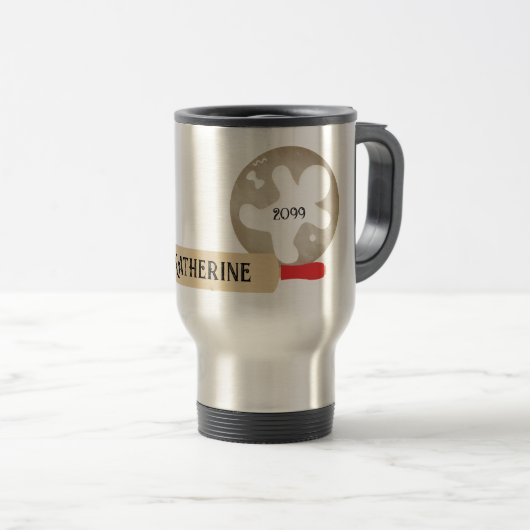 Cookie Baker Gingerbrei Cutout Man Travel Mug Reisebecher (VorderseiteRechts)