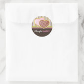 Cookie Bakery Packaufkleber Runder Aufkleber (Tasche)