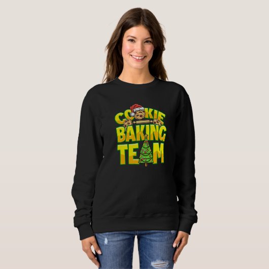 Cookie Baking Crew Christmas Cookie Baking Team Sweatshirt (Vorne ganz)