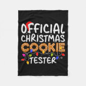 Cookie Baking Crew Christmas Cookie Tester Xmas Pr Fleecedecke (Vorderseite)