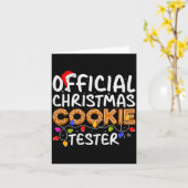 Cookie Baking Crew Christmas Cookie Tester Xmas Pr Karte (Gelbe Blume)
