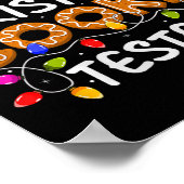 Cookie Baking Crew Christmas Cookie Tester Xmas Pr Poster (Ecke)