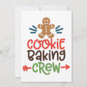 Cookie baking crew christmas  einladung (Rückseite)