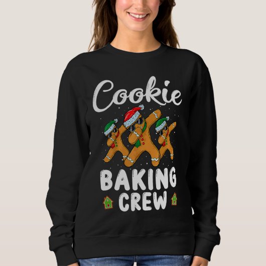 Cookie Baking Crew Christmas Family  Gingerbread T Sweatshirt (Vorderseite)