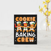 Cookie Baking Crew Christmas Funny Gingerbread Lov Karte (Gelbe Blume)