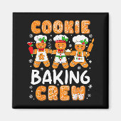 Cookie Baking Crew Christmas Funny Gingerbread Lov Magnet (Vorne)