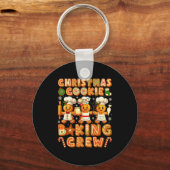 Cookie Baking Crew Christmas Gingerbread Lovers Wo Schlüsselanhänger (Vorderseite)