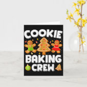 Cookie Baking Crew Christmas Gingerbread Team Squa Karte (Gelbe Blume)