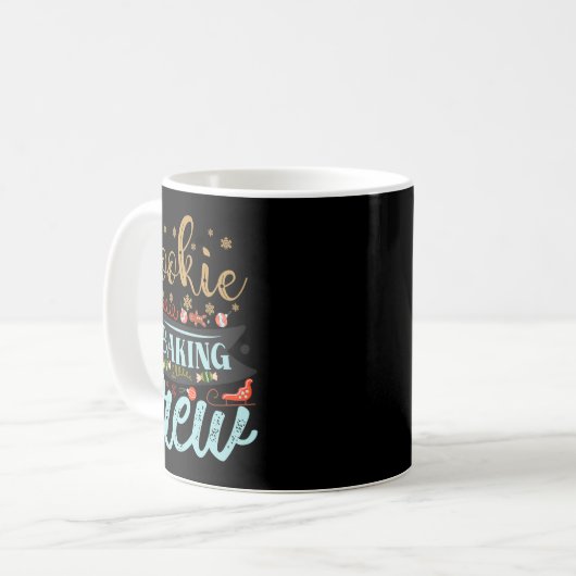 Cookie Baking Crew Christmas Holiday Family T Shir Kaffeetasse (Vorderseite Links)